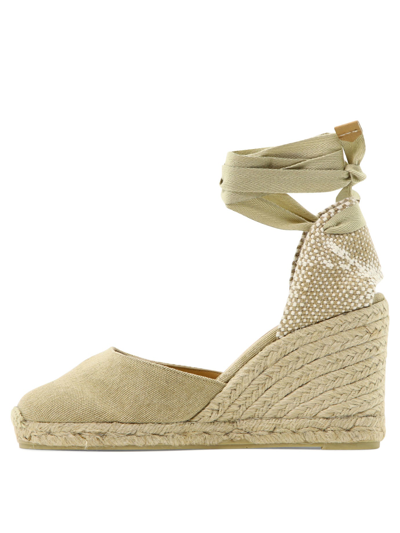 Shop Castaã±er "carina" Espadrilles In Beige