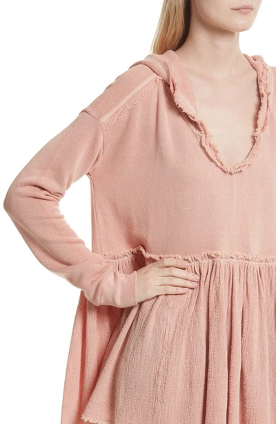 Shop Free People Summer Dreams Hooded Pullover In Rose