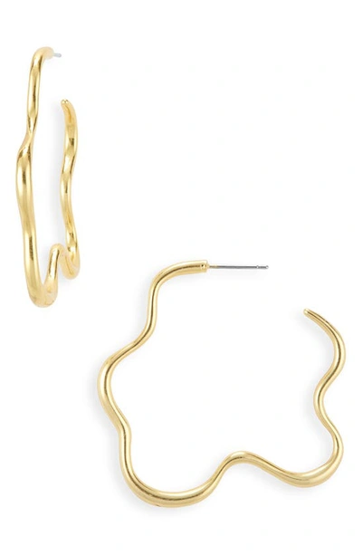 Madewell wavy shop hoop earrings