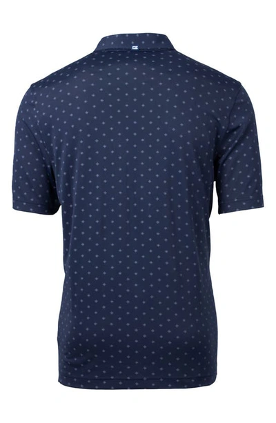 Cutter & Buck Virtue Tile Drytec Performance Polo In Navy Blue