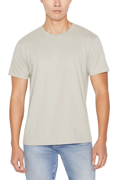 Shop Frame Cotton Logo T-shirt In Canvas Beige