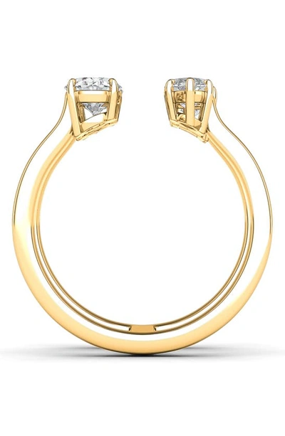 Shop Hautecarat Lab Created Diamond Stack Ring In 14k Yellow Gold