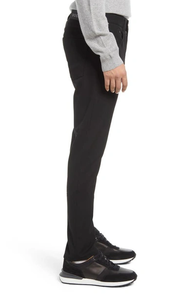 Shop Hugo Boss Delaware 5-pocket Straight Leg Pants In Black