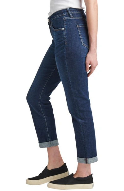 Jag Jeans Petite Carter Mid Rise Girlfriend Jeans In Night Breeze