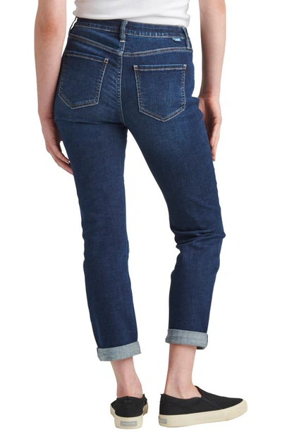 Jag Jeans Petite Carter Mid Rise Girlfriend Jeans In Night Breeze
