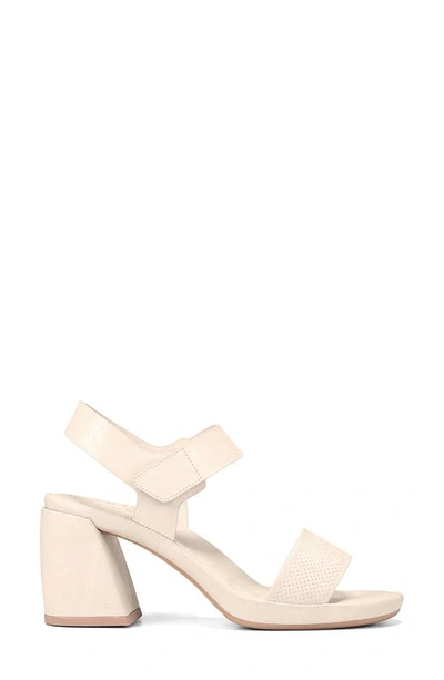 Shop Naturalizer Genn Block Heel Sandal In Pale Ivory Leather