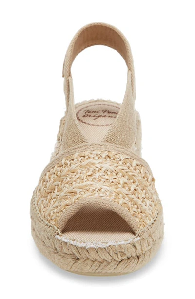 Shop Toni Pons Estel Espadrille Sandal In Natural Woven Fabric