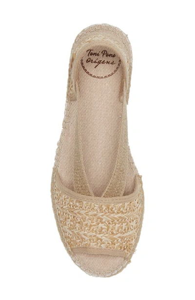 Shop Toni Pons Estel Espadrille Sandal In Natural Woven Fabric