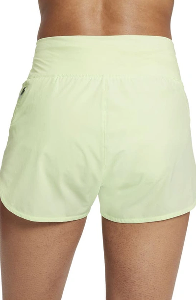 Shop Nike Eclipse High Waist Running Shorts In Lime Ice