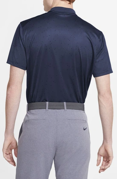 Shop Nike Dri-fit Golf Polo In Midnight Navy/ White