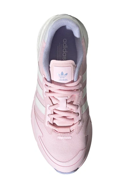 Shop Adidas Originals Zx 1k Boost Sneaker In Clear Pink/ White/ Violet Tone
