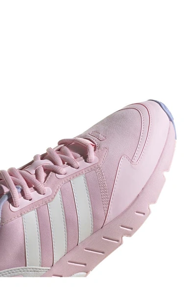 Shop Adidas Originals Zx 1k Boost Sneaker In Clear Pink/ White/ Violet Tone
