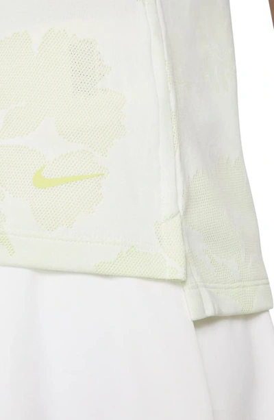 Shop Nike Dri-fit Victory Golf Polo In White/ Lime Ice