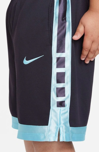 Shop Nike Kids' Dri-fit Elite Athletic Shorts In Cave Purple/ Copa/ Copa