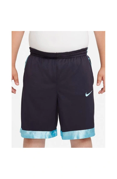 Shop Nike Kids' Dri-fit Elite Athletic Shorts In Cave Purple/ Copa/ Copa