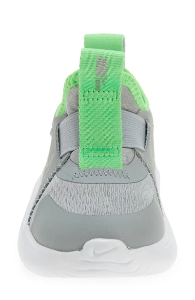 Shop Nike Flex Plus Sneaker In Grey/ Chrome/ Green