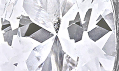 Delmar Sterling Silver Lab Created White Sapphire Stud Earrings In Silver