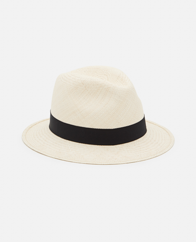 Shop Borsalino "quito" Panama Straw Hat In Beige