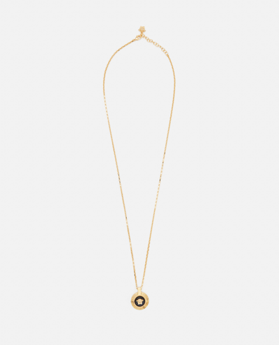 Shop Versace Gold Medusa Necklace
