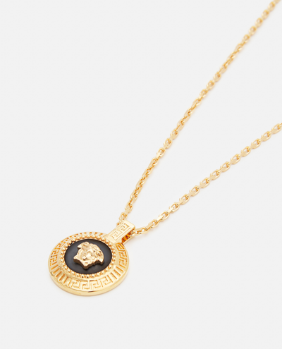 Shop Versace Gold Medusa Necklace