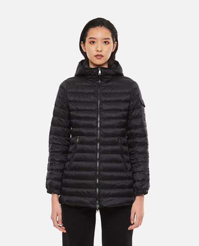 Shop Moncler Ments Legere Nylon Down Short Parka In Black