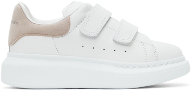 Alexander Mcqueen & Pink Oversized Velcro Sneakers In 9182 White/patchouli | ModeSens