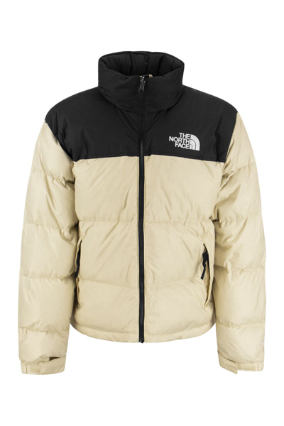 Shop The North Face 1996 Retro Nuptse - Folding Jacket In Black/beige