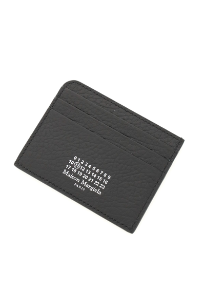 Shop Maison Margiela Leather Card Holder In Nero