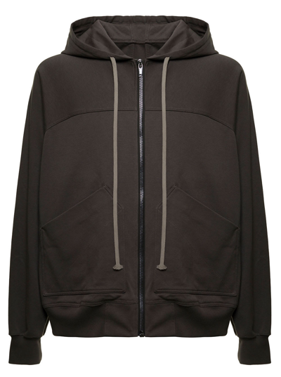 Shop Rick Owens Camel-colored Cotton Hoodie In Beige