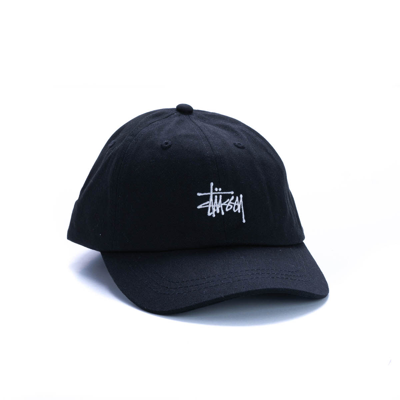 Shop Stussy Hat Stock Low Pro Cap In Cotton In Black