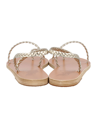 Shop Ancient Greek Sandals Eleftheria In Platinum