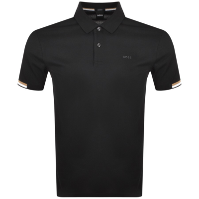 Shop Boss Business Boss Parlay 147 Short Sleeved Polo T Shirt Black