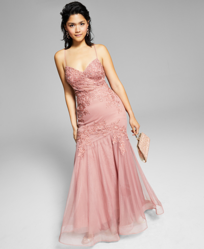 pink rose dress macys