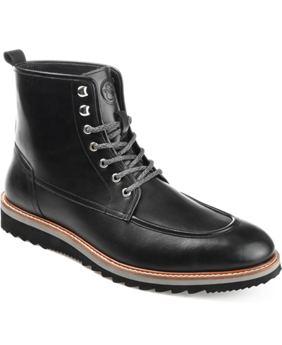 Thomas & Vine Thomas And Vine Mitchell Leather Moc Toe Ankle Boot In Black