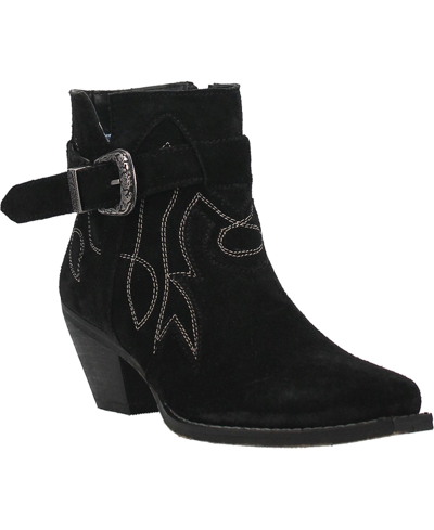 Shop Dingo Women's Easy Does It Leather Bootie Women's Shoes In Black