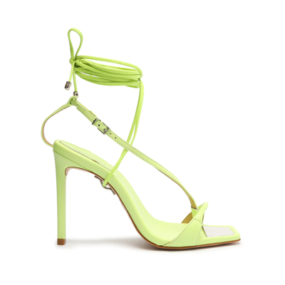 Shop Schutz Vikki Nappa Leather Sandal In Green Fresh