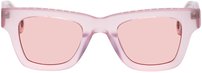 Shop Jacquemus Pink 'les Lunettes Nocio' Sunglasses In 043 Multi-pink