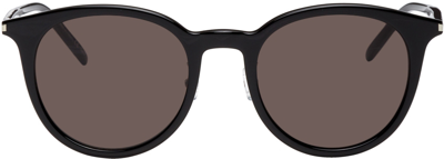 Shop Saint Laurent Black 521 Sunglasses In 001 Black