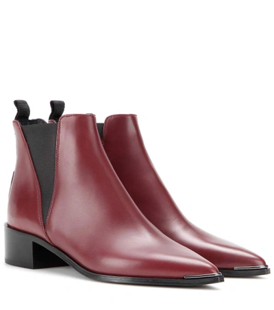 Shop Acne Studios Jensen Leather Ankle Boots