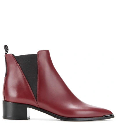 Shop Acne Studios Jensen Leather Ankle Boots