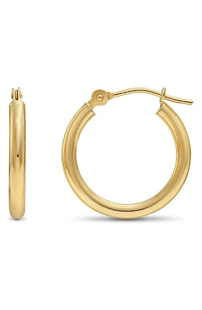 Shop Best Silver 14k Yellow Gold 15mm Hoop Earrings