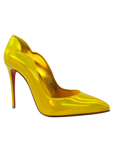 Shop Christian Louboutin Women's Yellow Leather Pumps