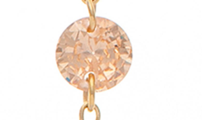 Shop Rivka Friedman Rainbow Crystal Chain Earrings In 18k Gold Clad