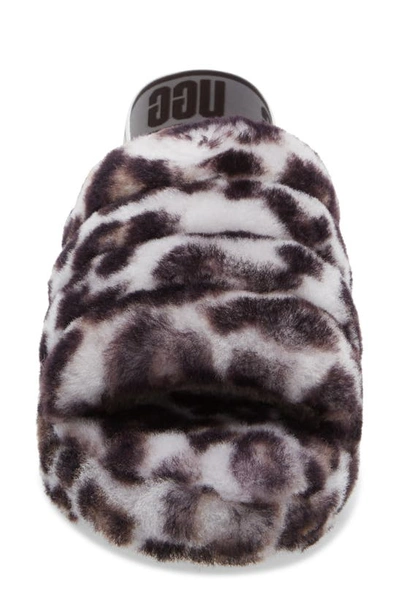 Shop Ugg ® Fluff Yeah Genuine Shearling Slingback Sandal In Stormy Grey
