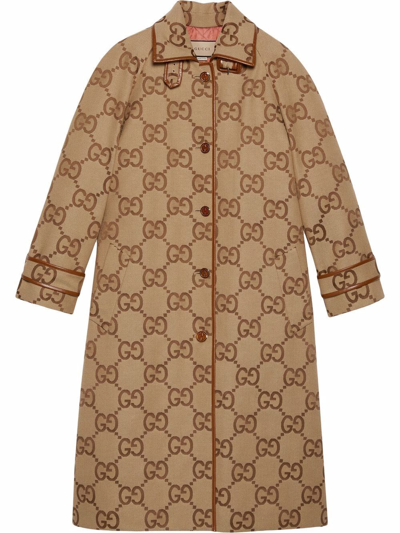 Shop Gucci All Over Logo Coat In Pattern