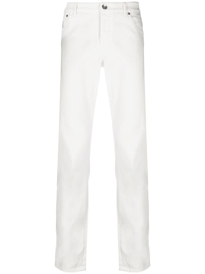 Shop Brunello Cucinelli Dyed Jeans In Bianco