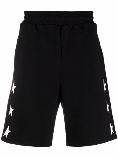 Shop Golden Goose Jersey Track Shorts In Nero