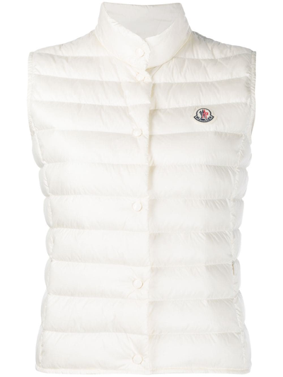 Moncler Liane Quilted Down Vest In White | ModeSens