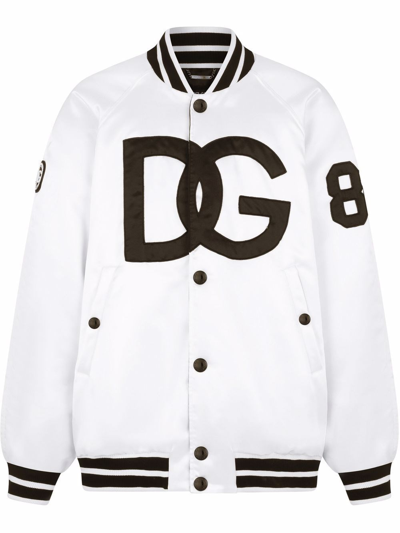 Shop Dolce & Gabbana `hot Animalier` Jacket In Bianco