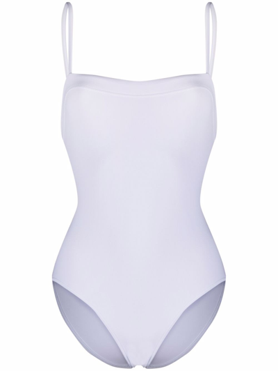 Shop Eres `aquarelle` One-piece In Bianco
